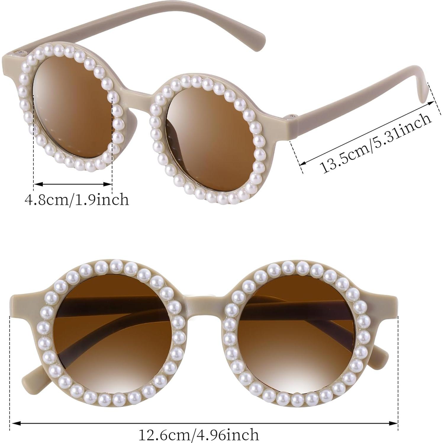 Gafas de Sol Redondas para Niños OBMWANG - 3 Pares UV400