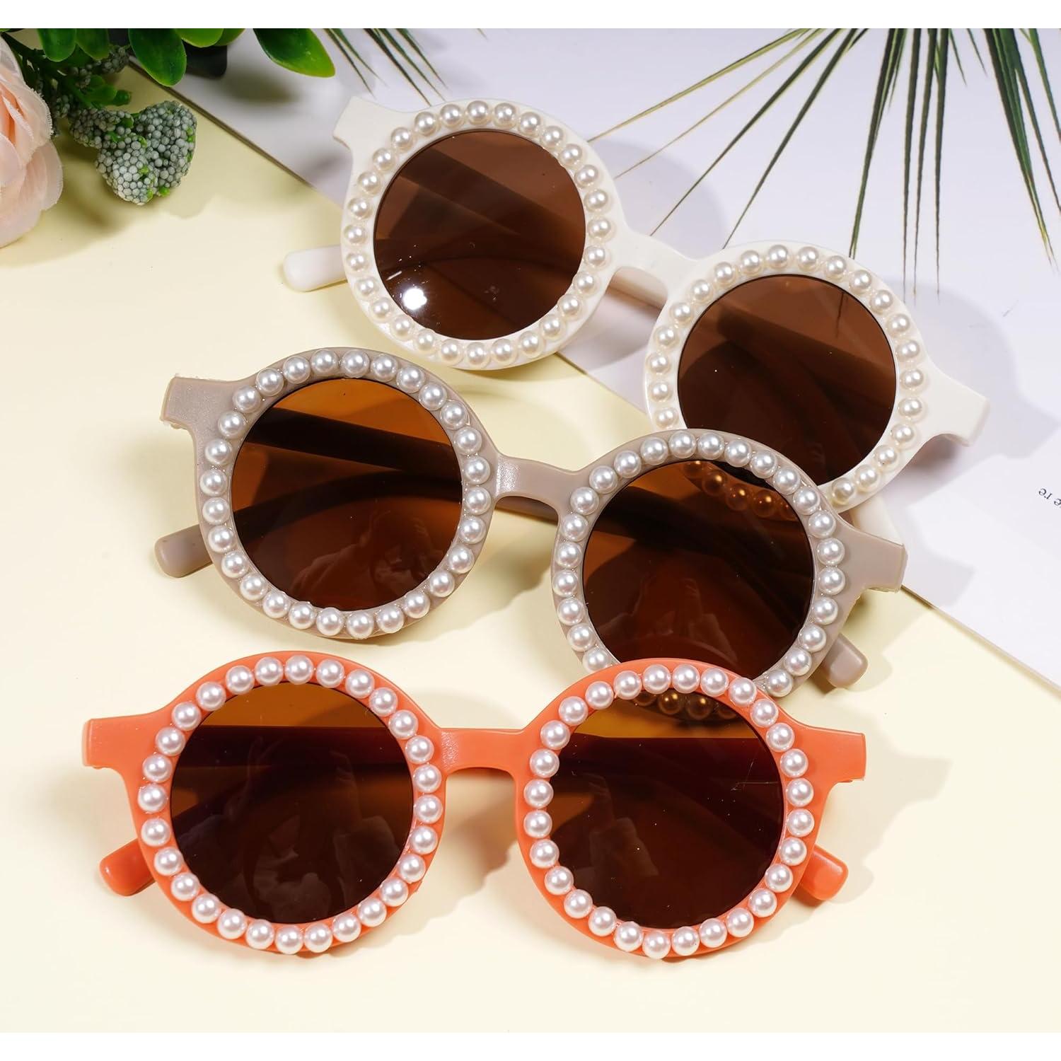 Gafas de Sol Redondas para Niños OBMWANG - 3 Pares UV400