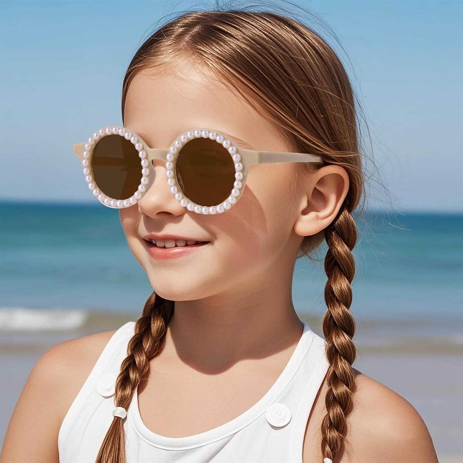 Gafas de Sol Redondas para Niños OBMWANG - 3 Pares UV400