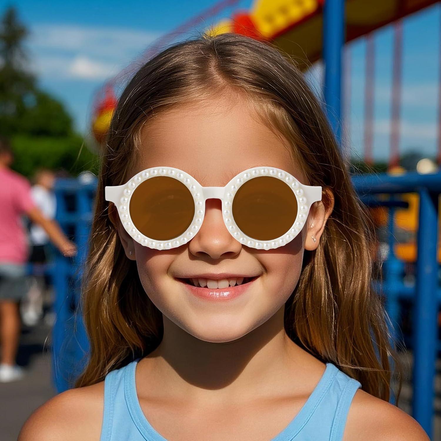 Gafas de Sol Redondas para Niños OBMWANG - 3 Pares UV400