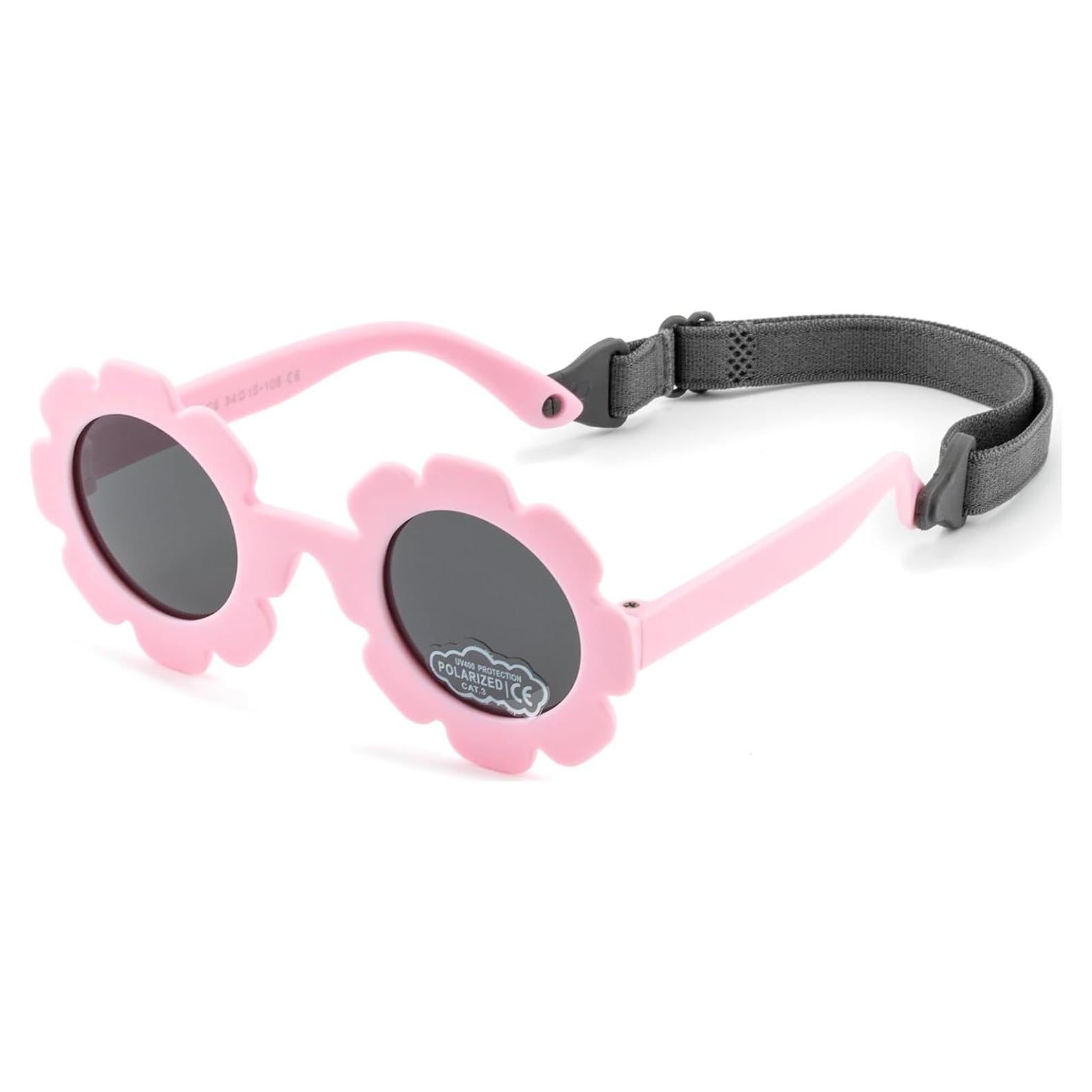 Gafas de sol polarizadas para bebés Rosa mate 0-24 meses