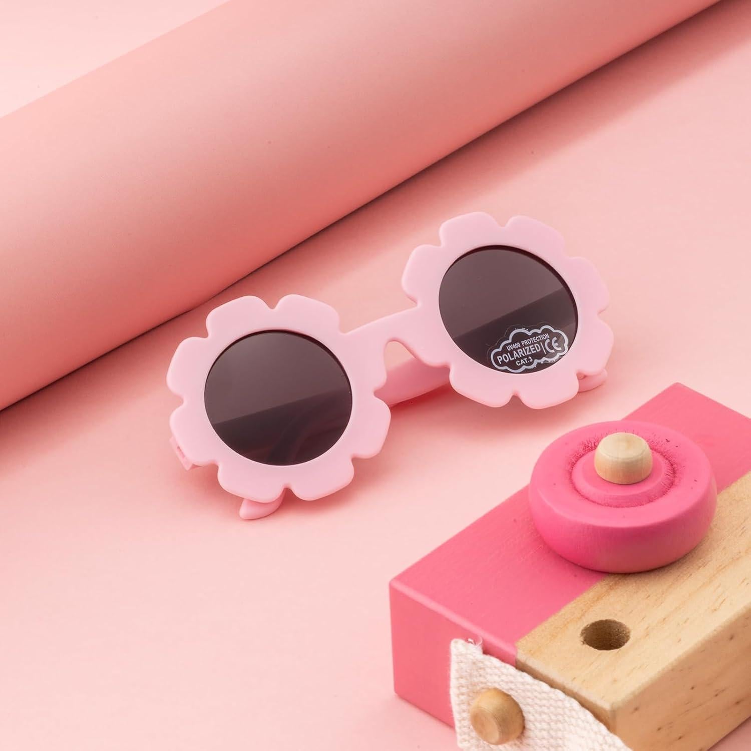 Gafas de sol polarizadas para bebés Rosa mate 0-24 meses