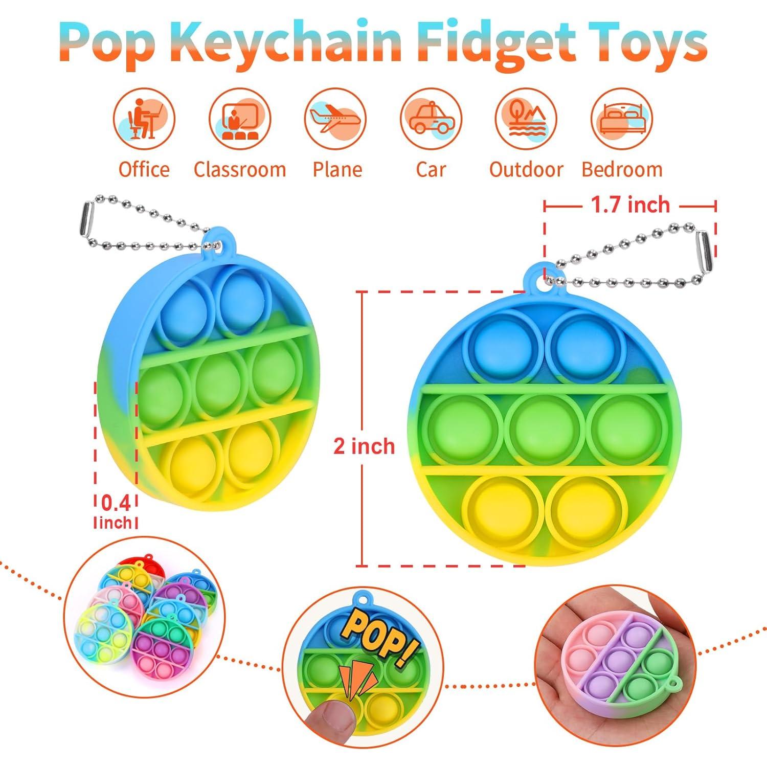 Llaveros Antiestrés Pop 30 Piezas PICcircuit para Niños