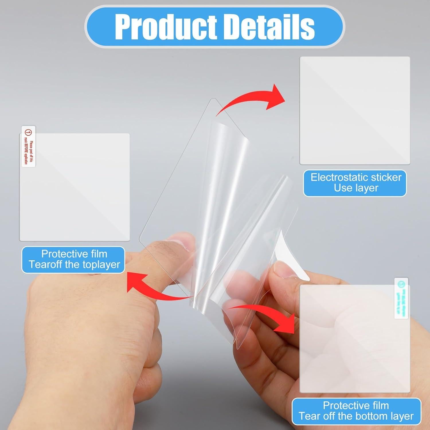 Kit 8 Etiquetas Electroestáticas MBAIYO para Parabrisas