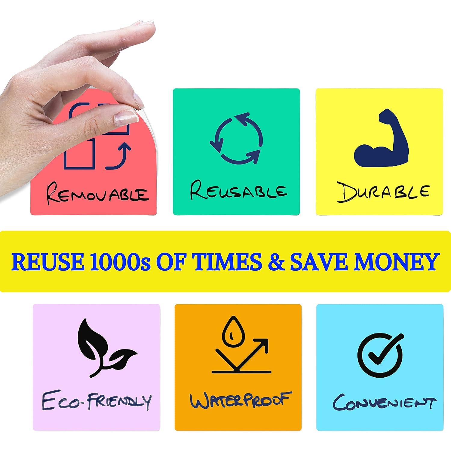 Notas Adhesivas Borrables Quick Canary - Paquete de 6 - 10x10 cm