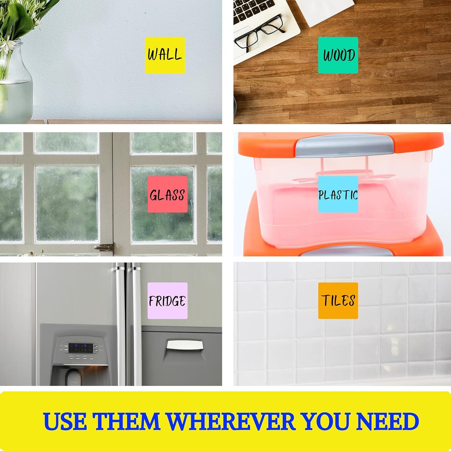 Notas Adhesivas Borrables Quick Canary - Paquete de 6 - 10x10 cm