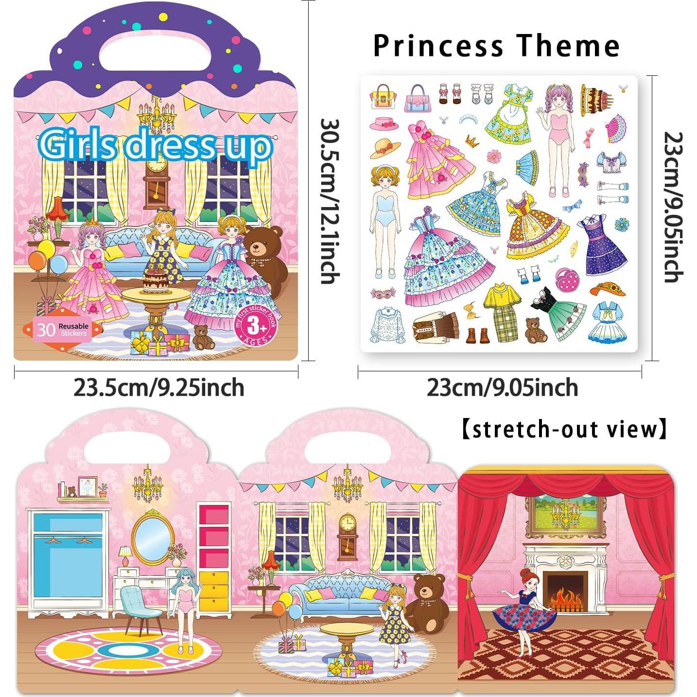 Libro de Pegatinas Reutilizables BUTTIFFAIRY 89PCS Multicolor