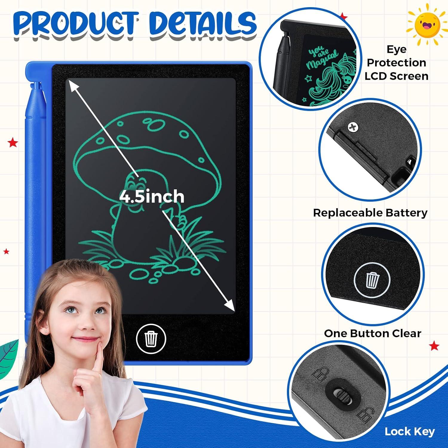 32 Piezas Tableta de Escritura LCD Zhehao 4.5" Reutilizable