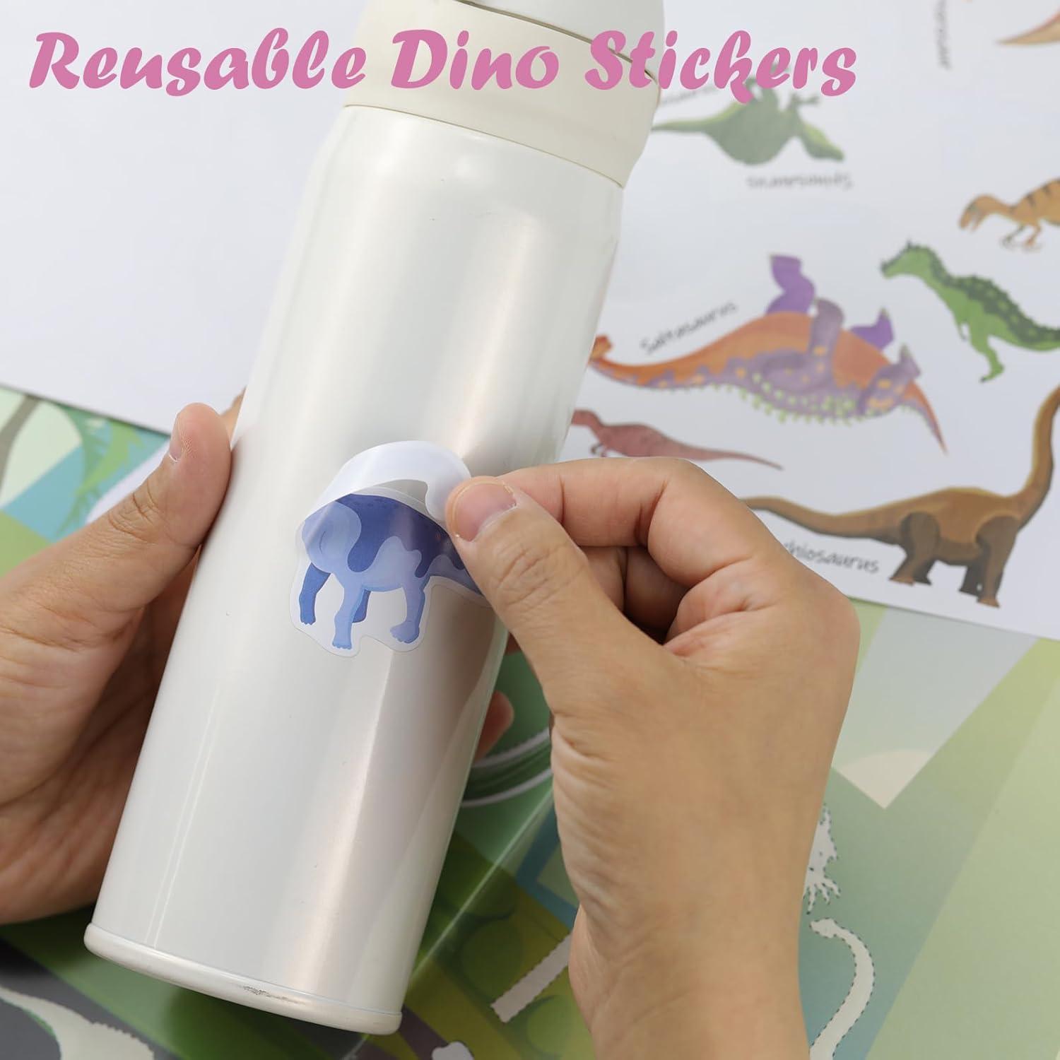 Libro de Pegatinas Dinosaurios Yakison - 230+ Pegatinas