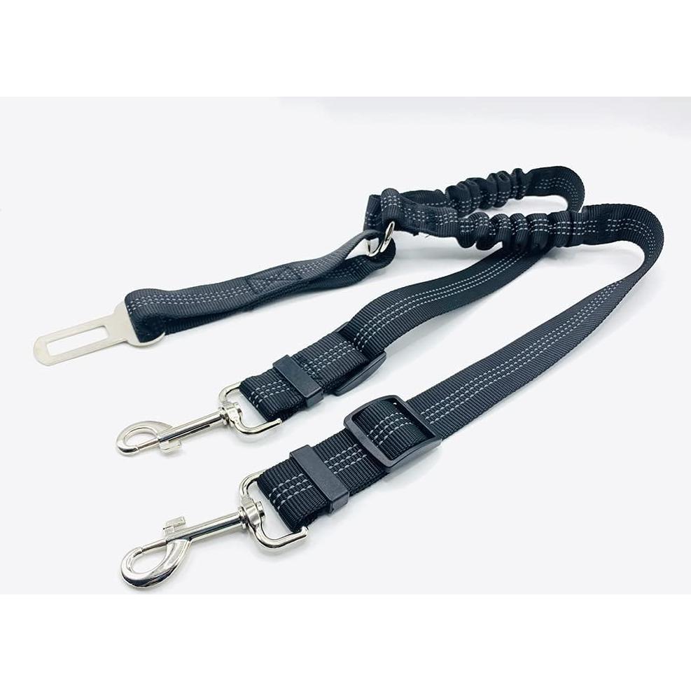 Cinturón de Seguridad para Perros Wvkzuc Ajustable Nylon Negro