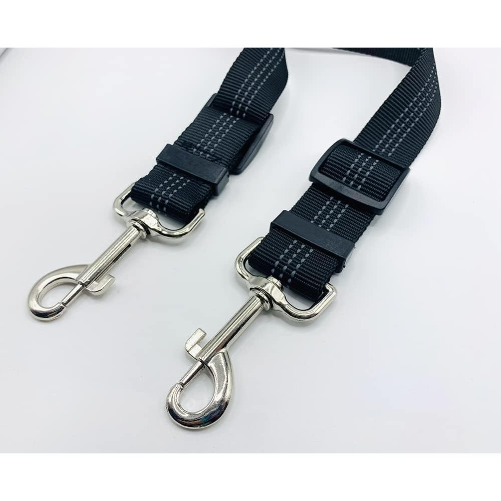 Cinturón de Seguridad para Perros Wvkzuc Ajustable Nylon Negro