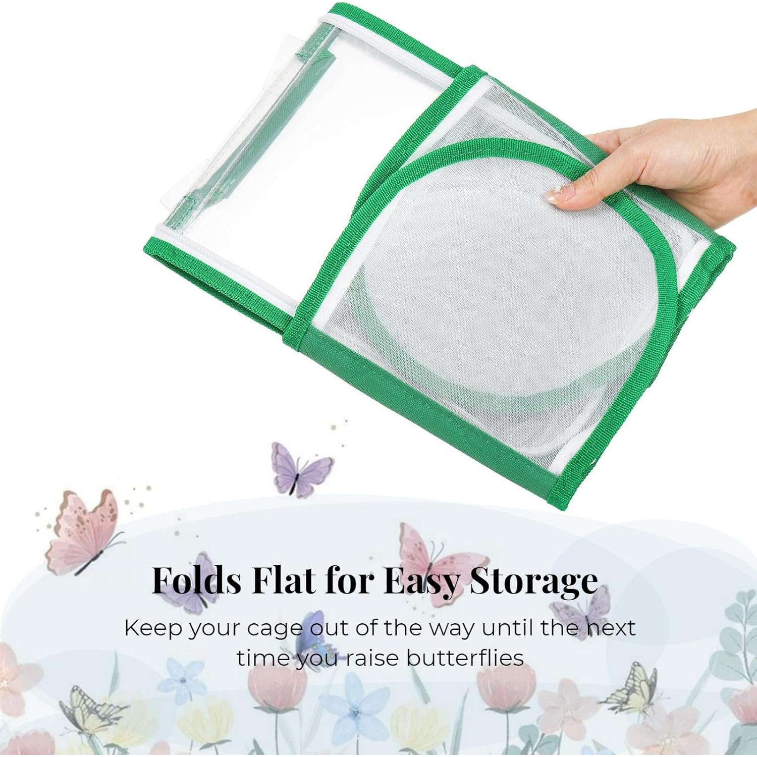 ZOOFOX 2 Jaulas Plegables para Mariposas Monarca 20.32 cm