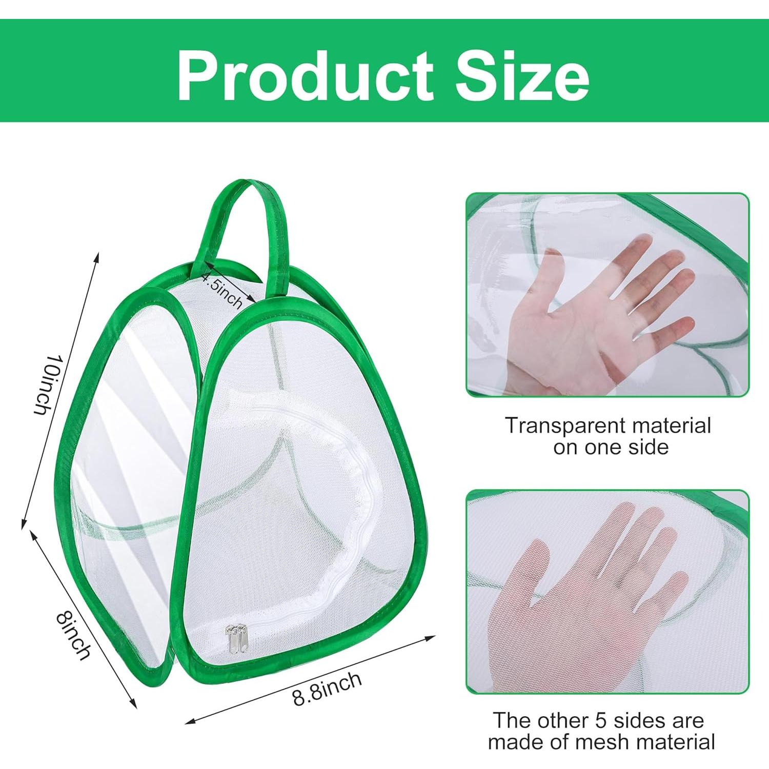 Jaula Plegable para Mariposas DECOHS 2 Pcs 25.4x22.4x20.3 cm