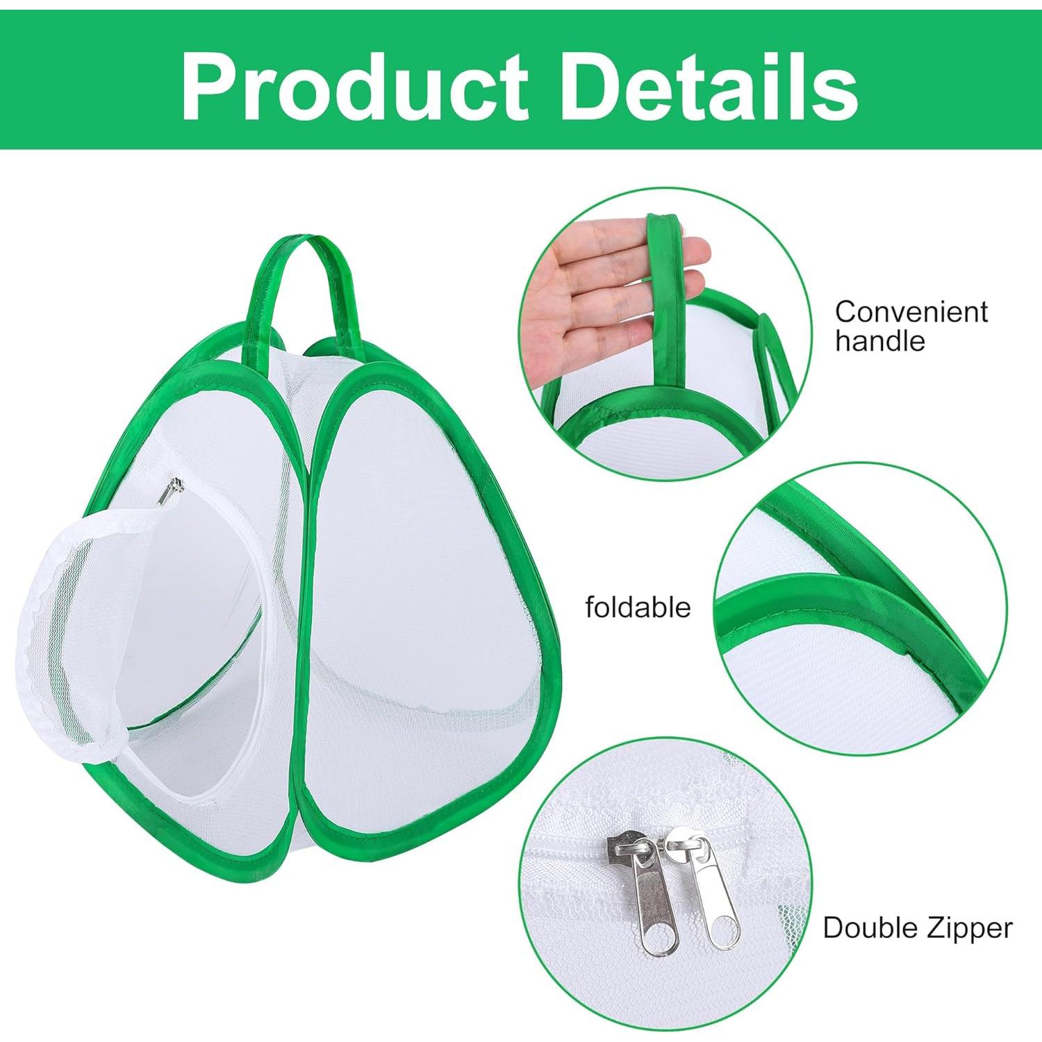 Jaula Plegable para Mariposas DECOHS 2 Pcs 25.4x22.4x20.3 cm