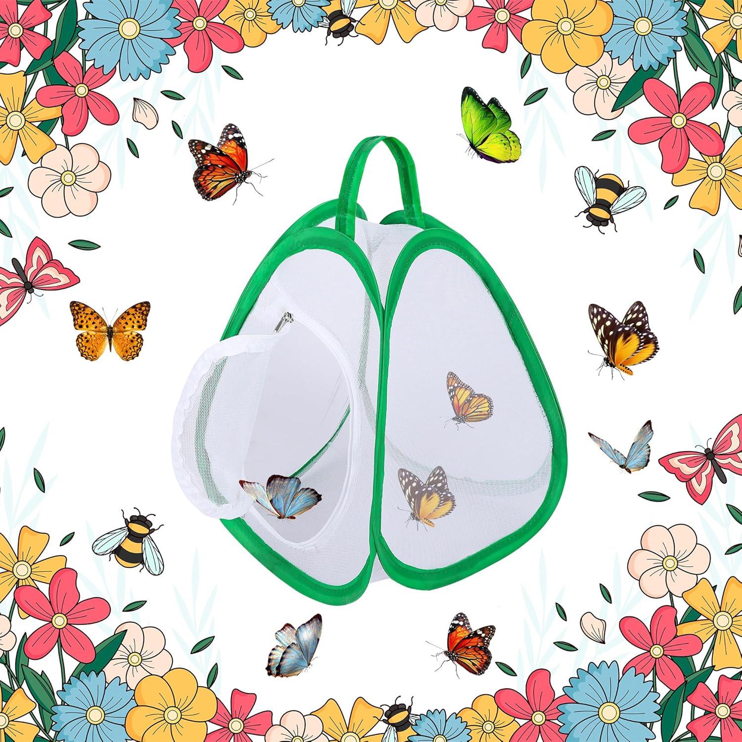 Jaula Plegable para Mariposas DECOHS 2 Pcs 25.4x22.4x20.3 cm