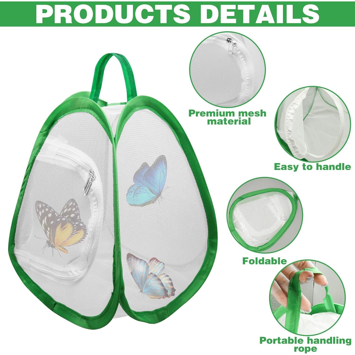 Kit de Captura de Mariposas HINGTAI 2 Pcs Plegable 22.86 cm