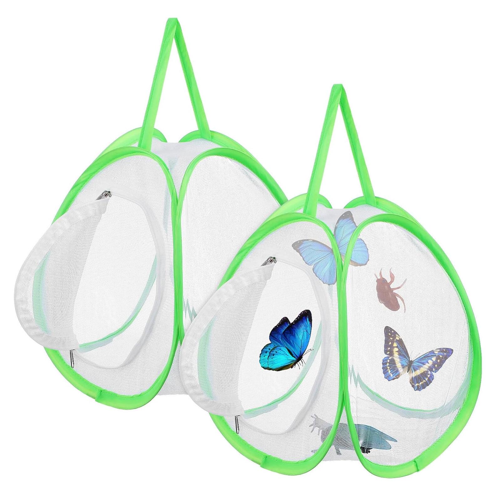 Jaula de Mariposas Toyvian 35.4x20.5x19 cm, Malla Transparente