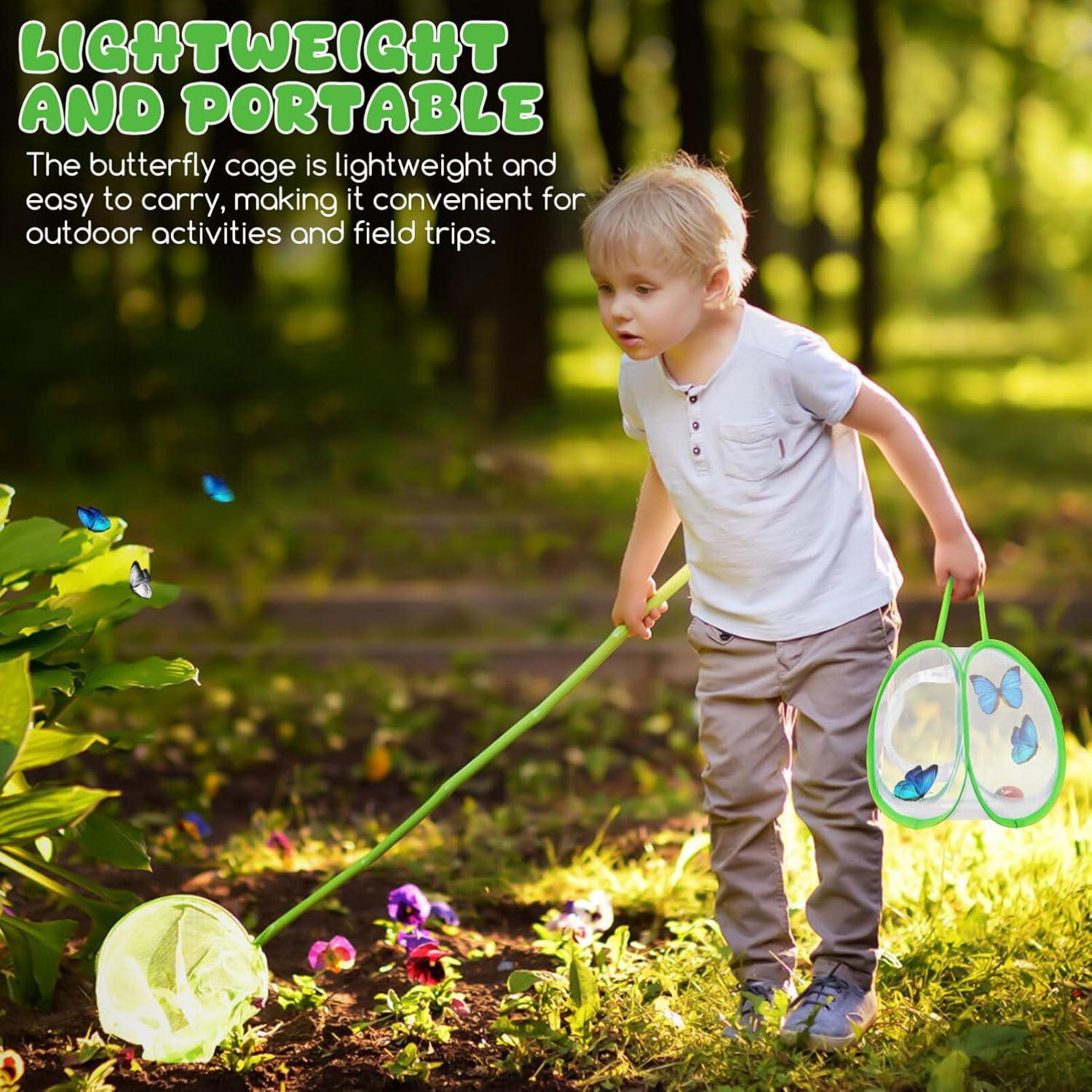 Jaula de Mariposas Toyvian 35.4x20.5x19 cm, Malla Transparente