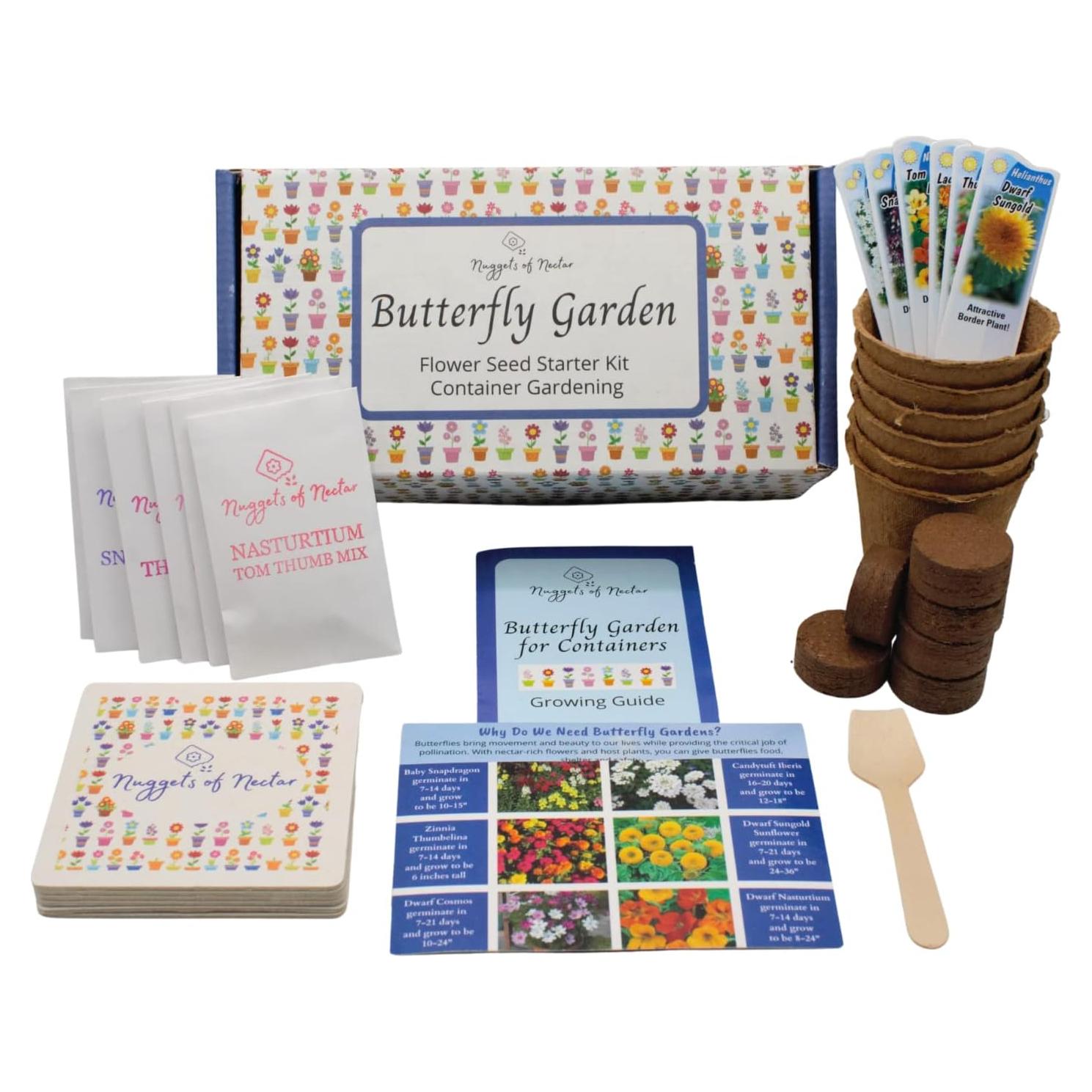 Kit de Semillas de Flores Silvestres Nuggets of Nectar - 6 Variedades
