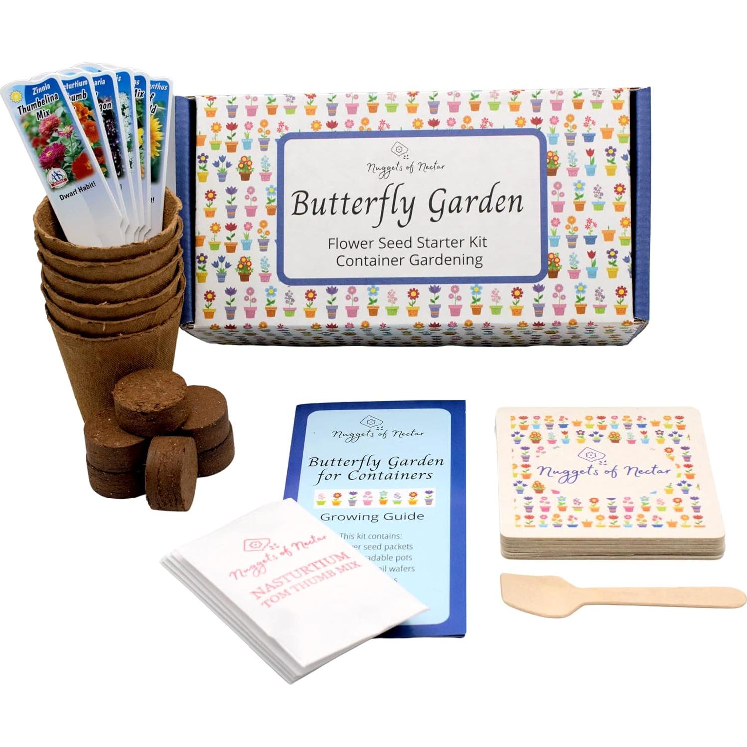 Kit de Semillas de Flores Silvestres Nuggets of Nectar - 6 Variedades