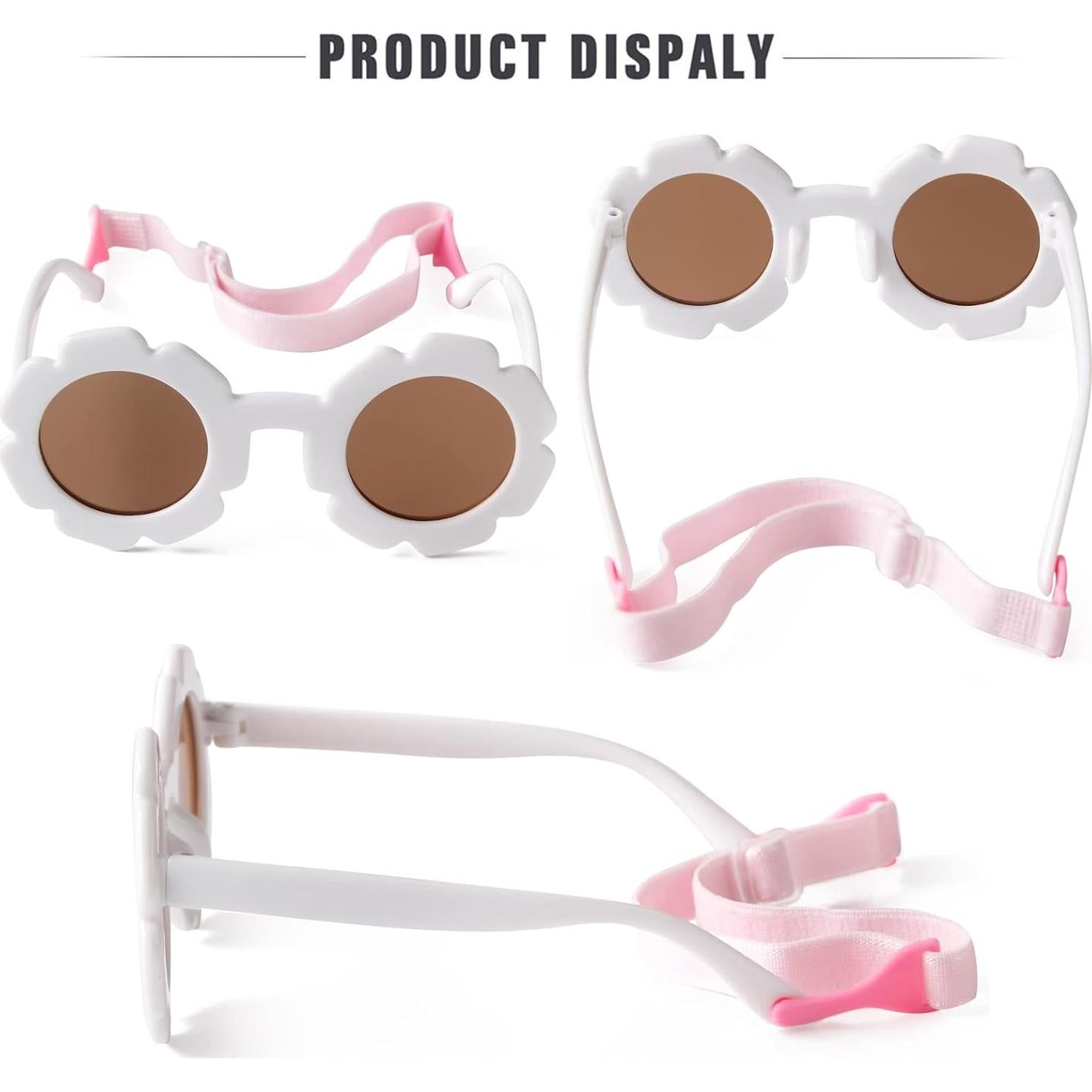 Gafas de sol polarizadas JUDOO para bebés 0-4 años con correa