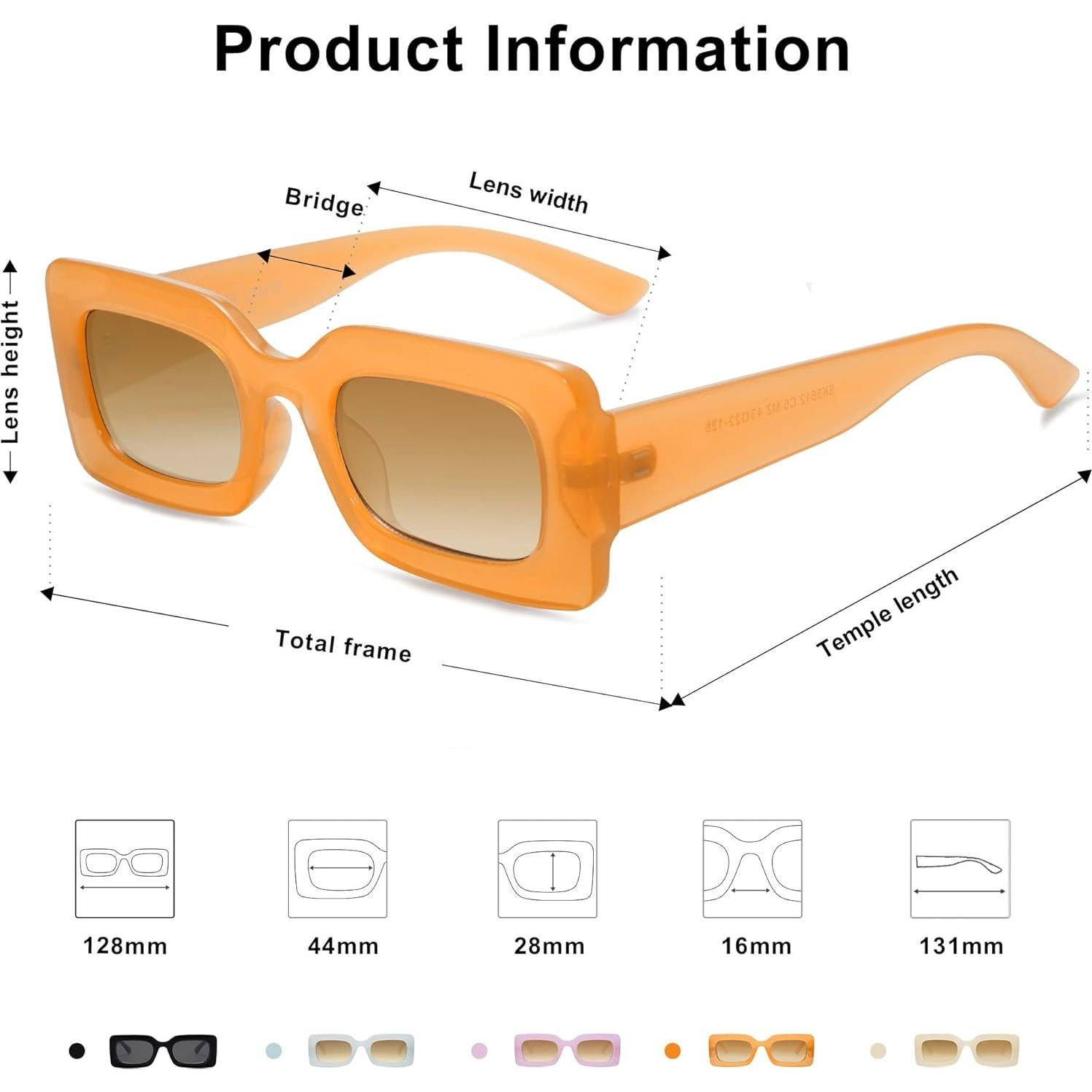 Gafas de sol SOJOS UV400 para niñas 1-2 años color nude