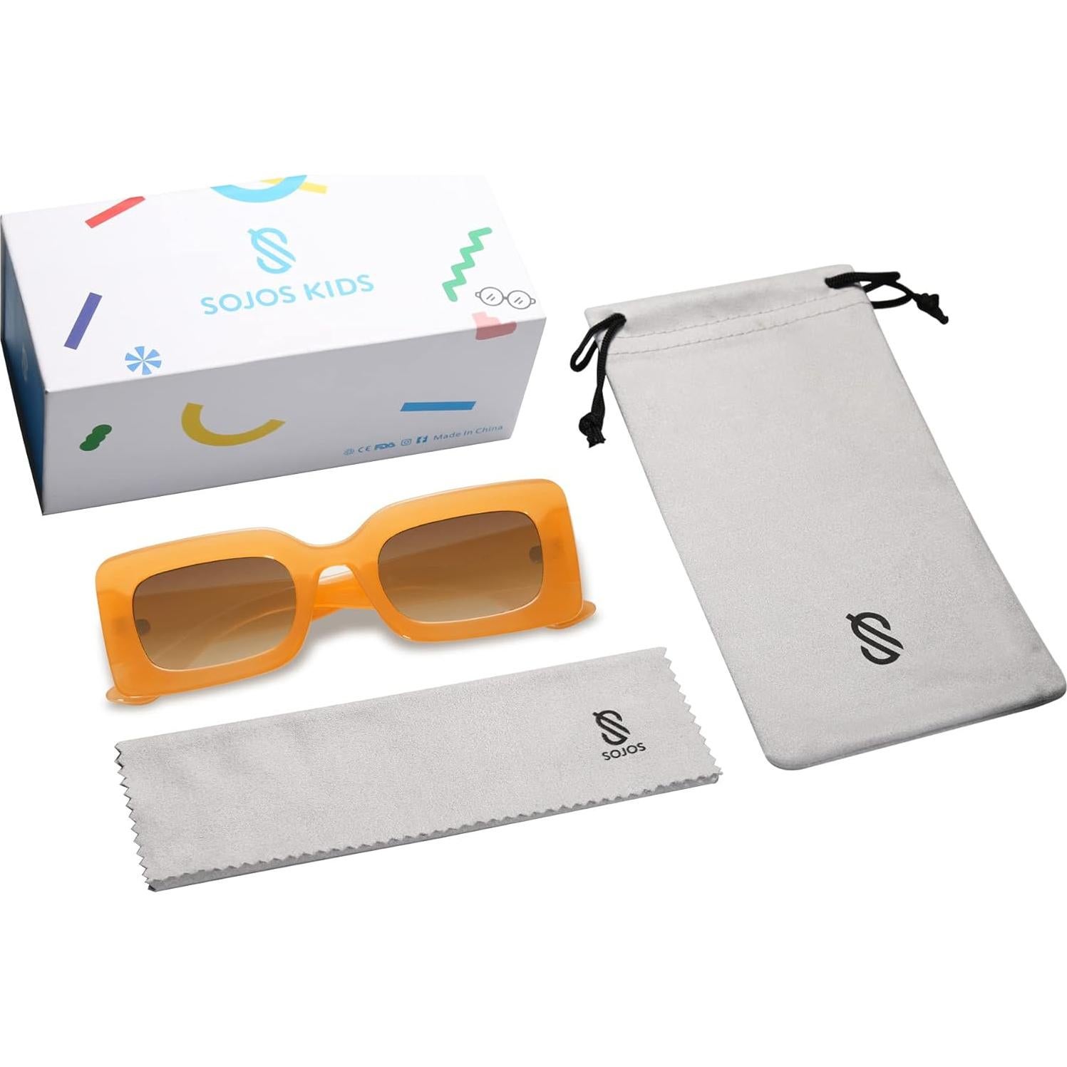 Gafas de sol SOJOS UV400 para niñas 1-2 años color nude