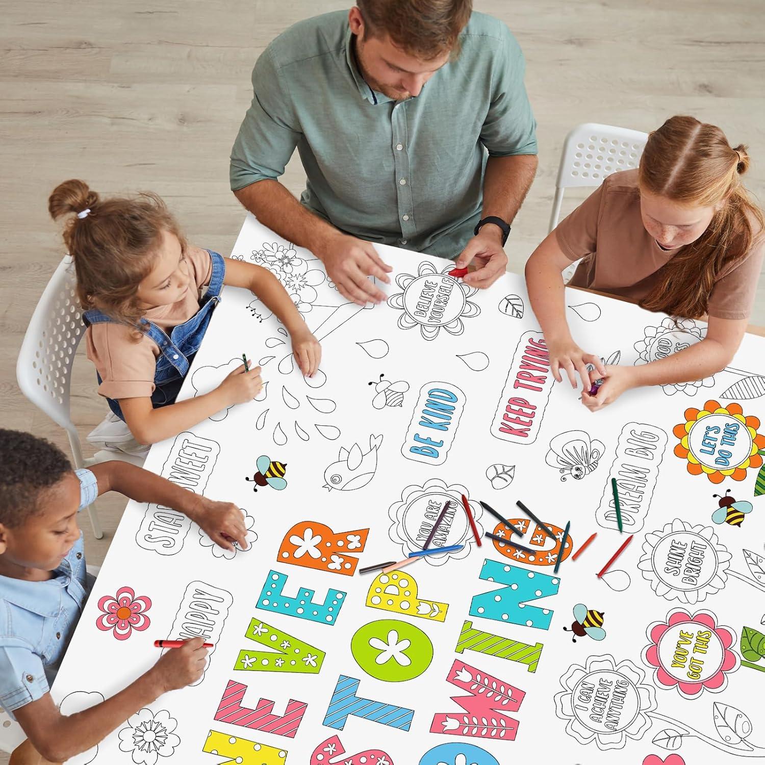 Póster Gigante para Colorear Naozinebi 110x80cm Afirmaciones