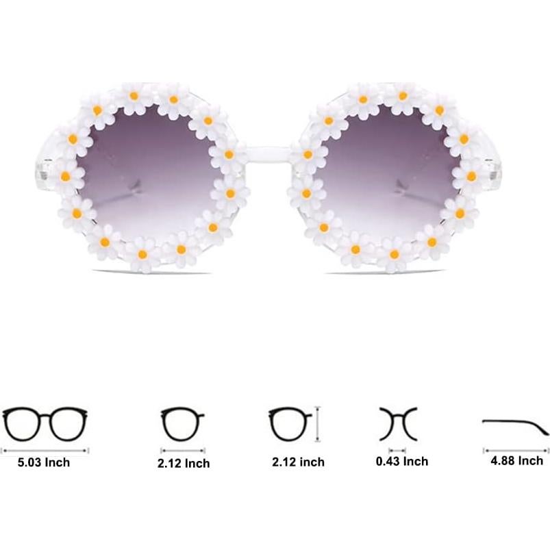 Gafas de sol redondas para niñas OZPYKAE con UV 400