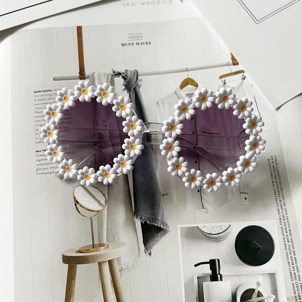 Gafas de sol redondas para niñas OZPYKAE con UV 400