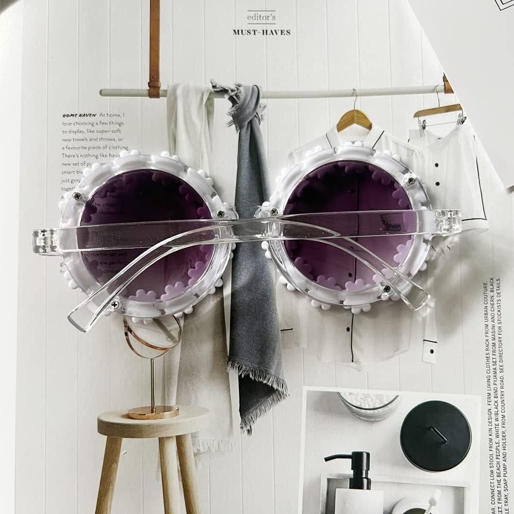 Gafas de sol redondas para niñas OZPYKAE con UV 400