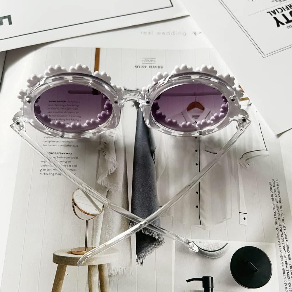 Gafas de sol redondas para niñas OZPYKAE con UV 400