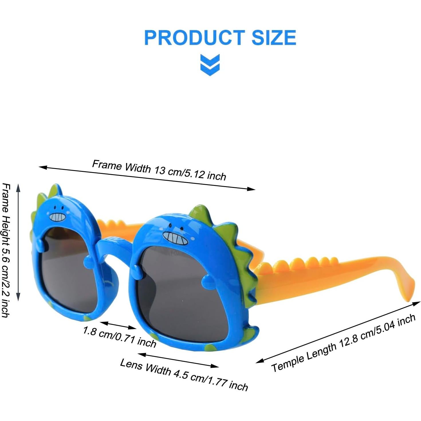 Gafas de sol de dinosaurio Eyeglasstor para niños 2-6 años UV400
