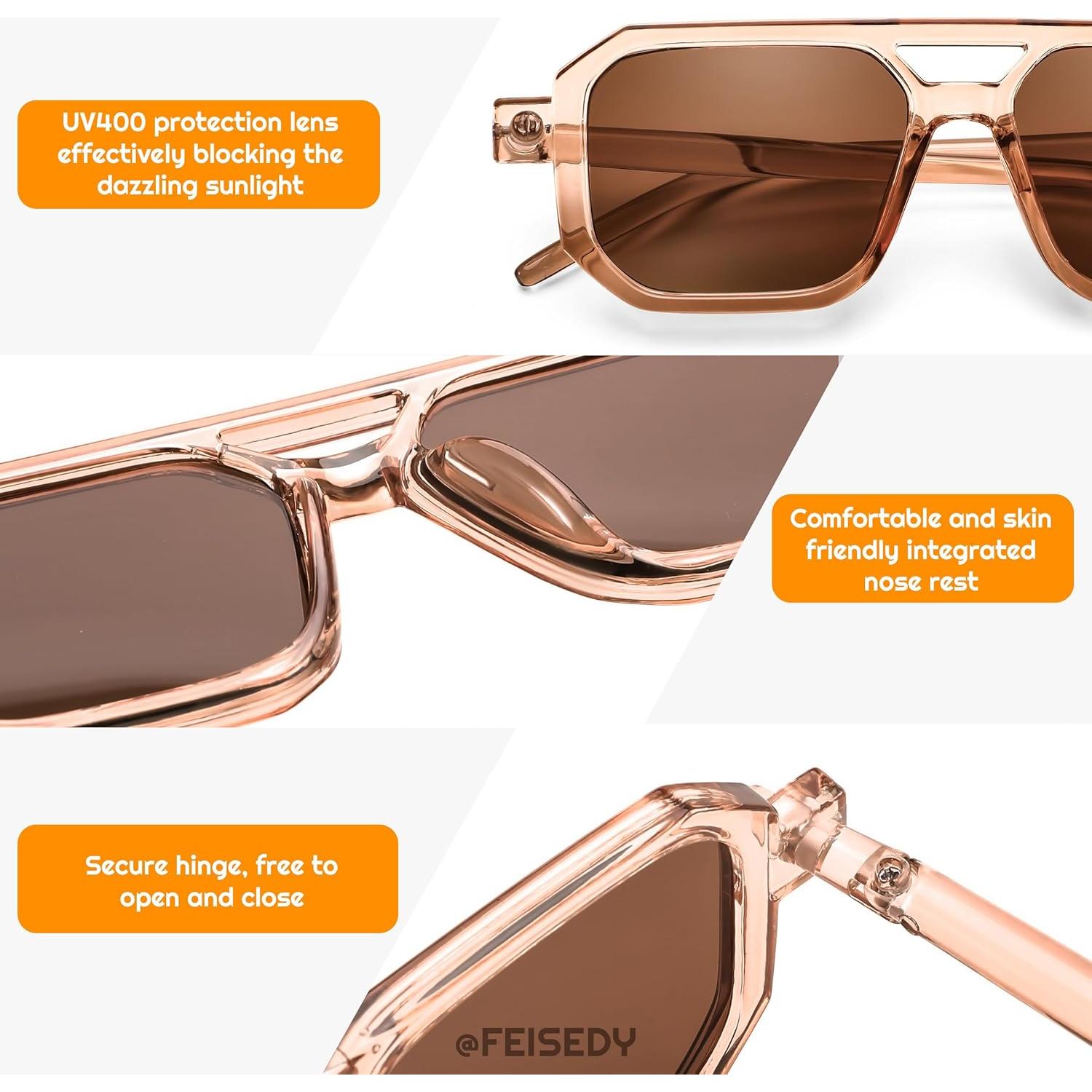 Gafas de sol para niños FEISEDY Piloto Vintage 0-6 años