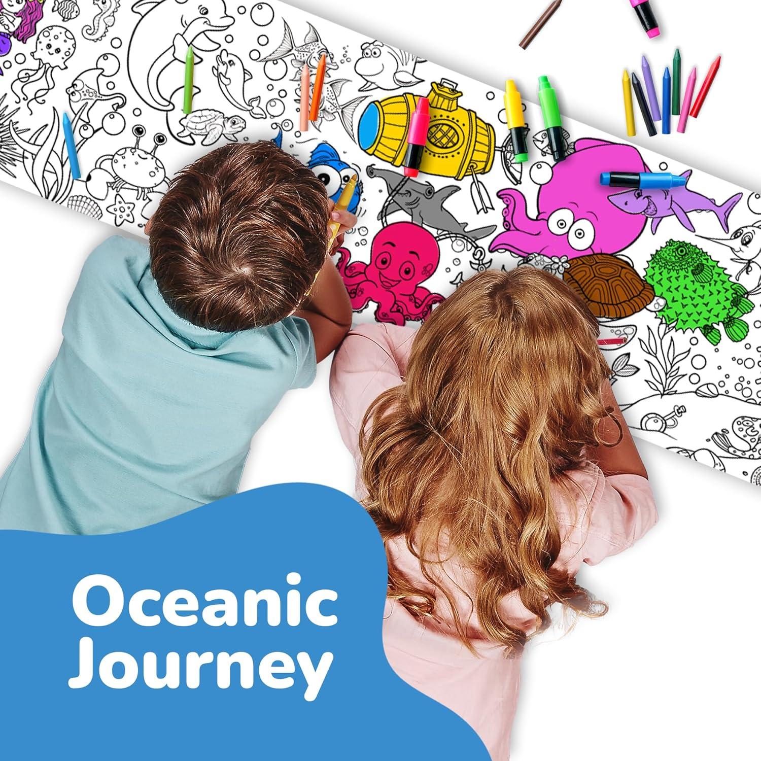 Libro Gigante para Colorear ArtCreativity - Bajo el Mar 1.83m