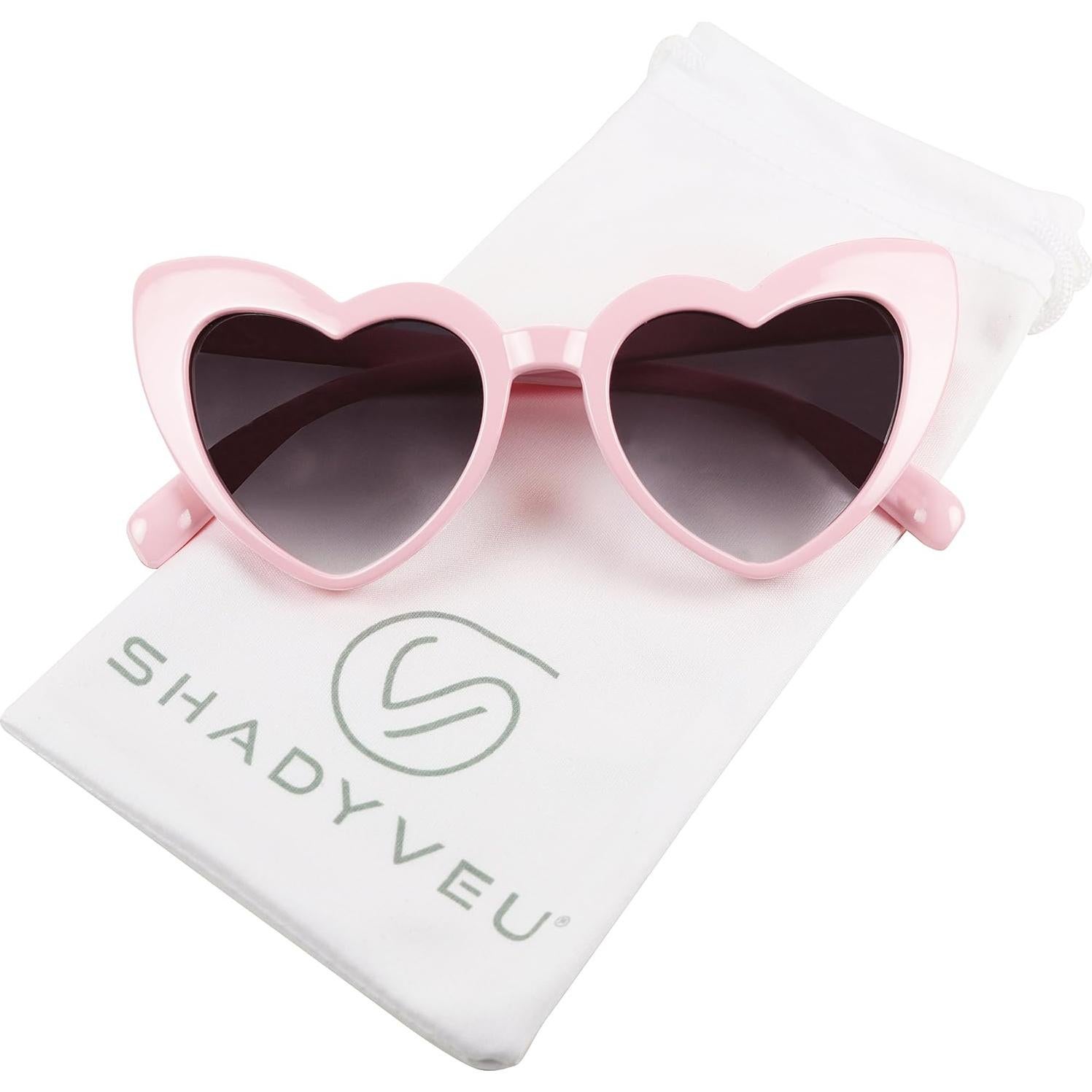 Gafas de sol infantiles ShadyVEU corazón rosa UV400 2-6 años