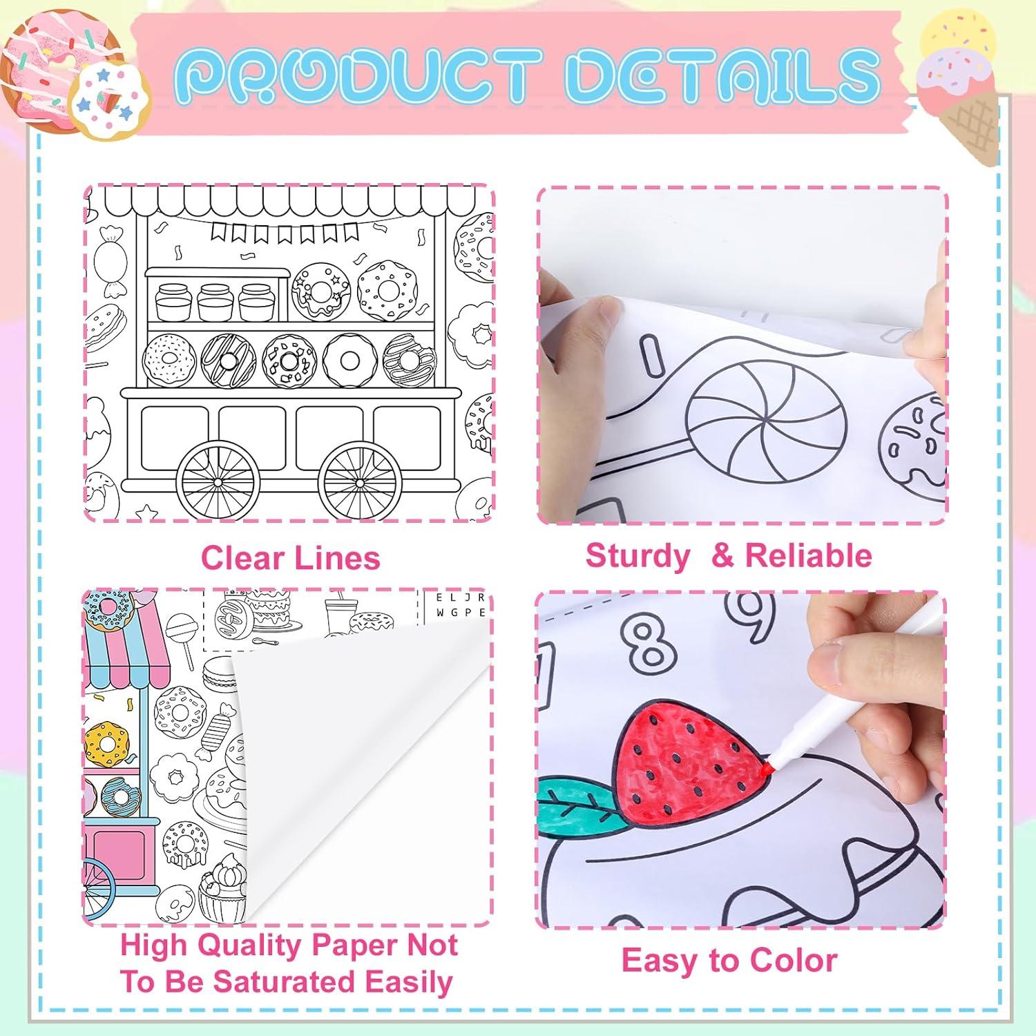 Póster para Colorear Gigante Donut Naozinebi 180x80cm