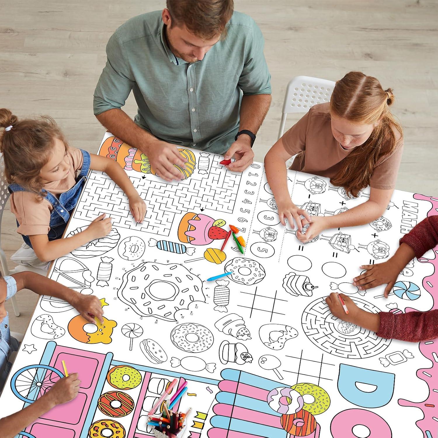 Póster para Colorear Gigante Donut Naozinebi 180x80cm