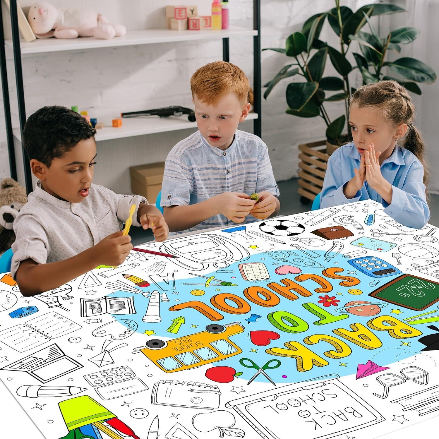 Póster Gigante para Colorear Regreso a Clases 80x110cm