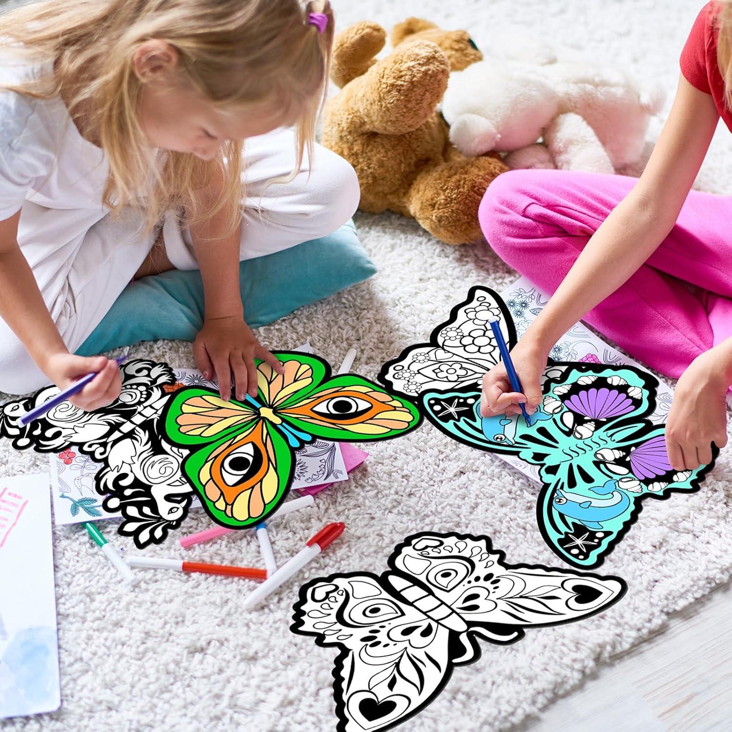 Kit de Manualidades Motipuns 24 Mariposas de Terciopelo DIY