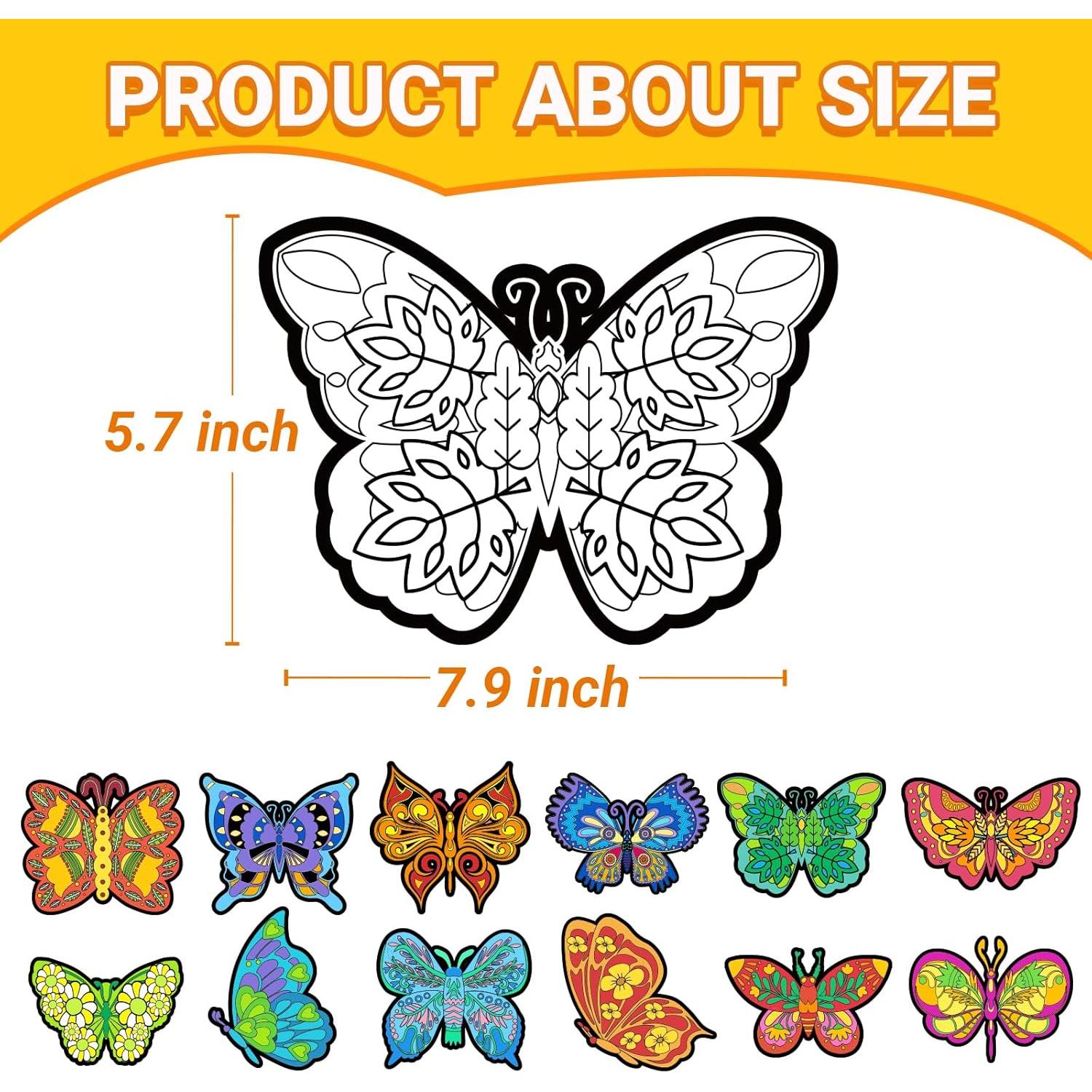 Kit de Manualidades Bosctanuc 24 Mariposas Terciopelo 20x15 cm