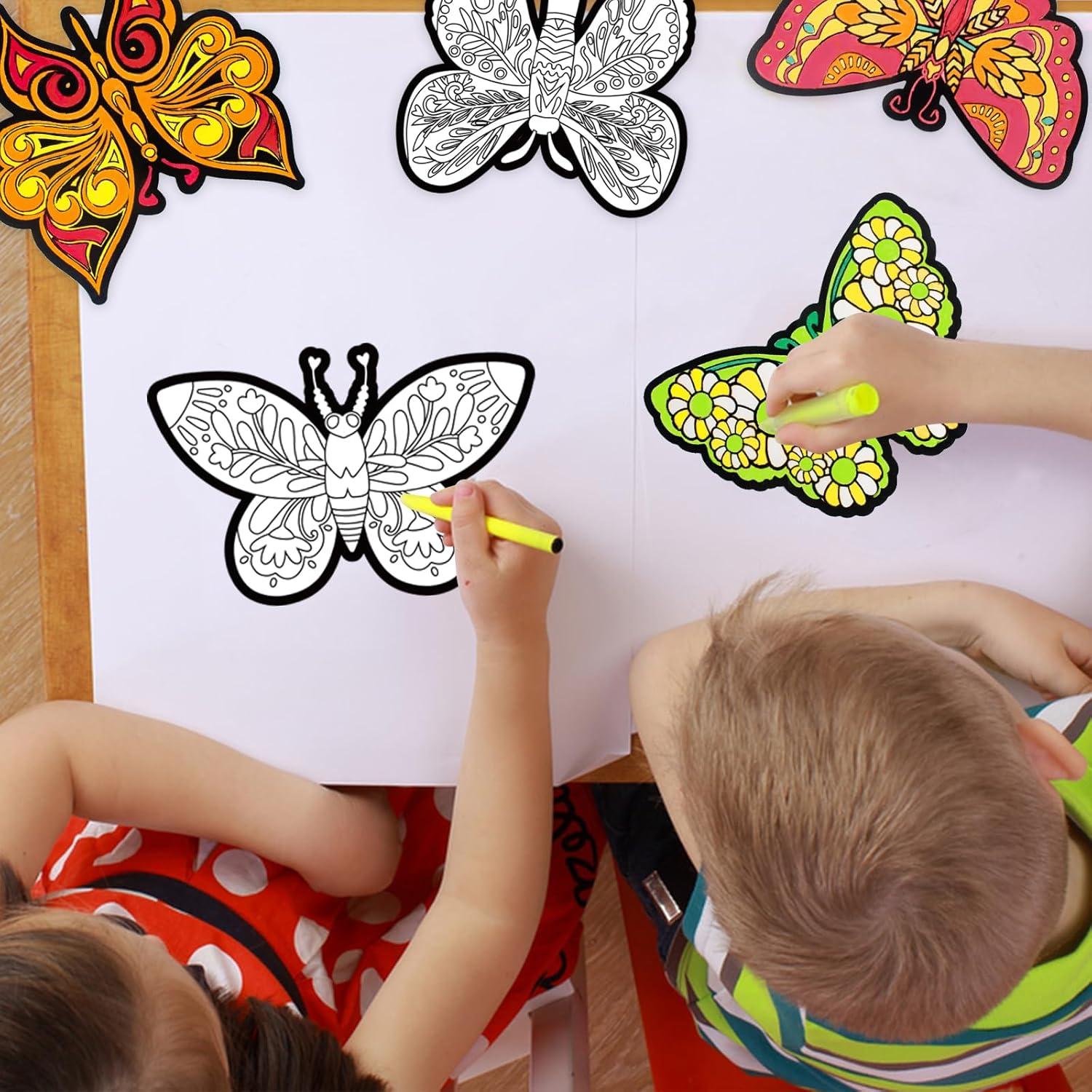 Kit de Manualidades Bosctanuc 24 Mariposas Terciopelo 20x15 cm