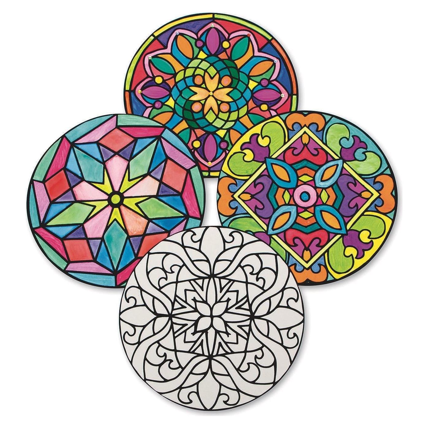 Arte de Terciopelo Mandalas S&S Worldwide - 40 Piezas 23 cm