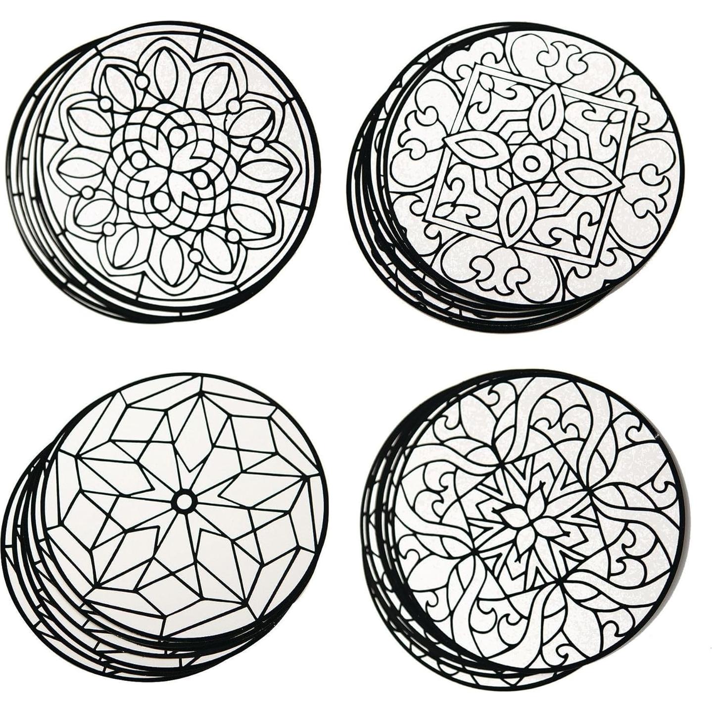 Arte de Terciopelo Mandalas S&S Worldwide - 40 Piezas 23 cm