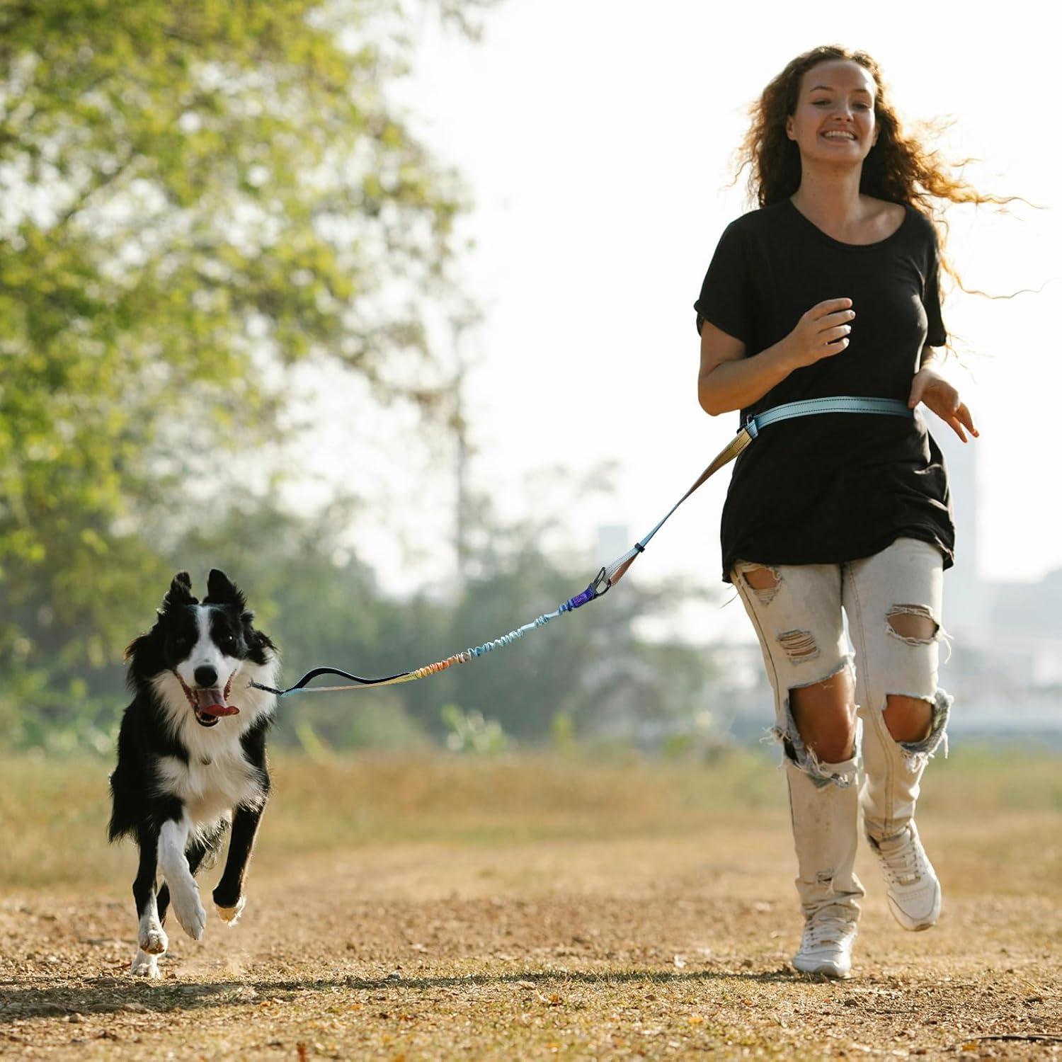 Correa Bungee para Perros Manos Libres Roses&Poetry 1.22-1.83m