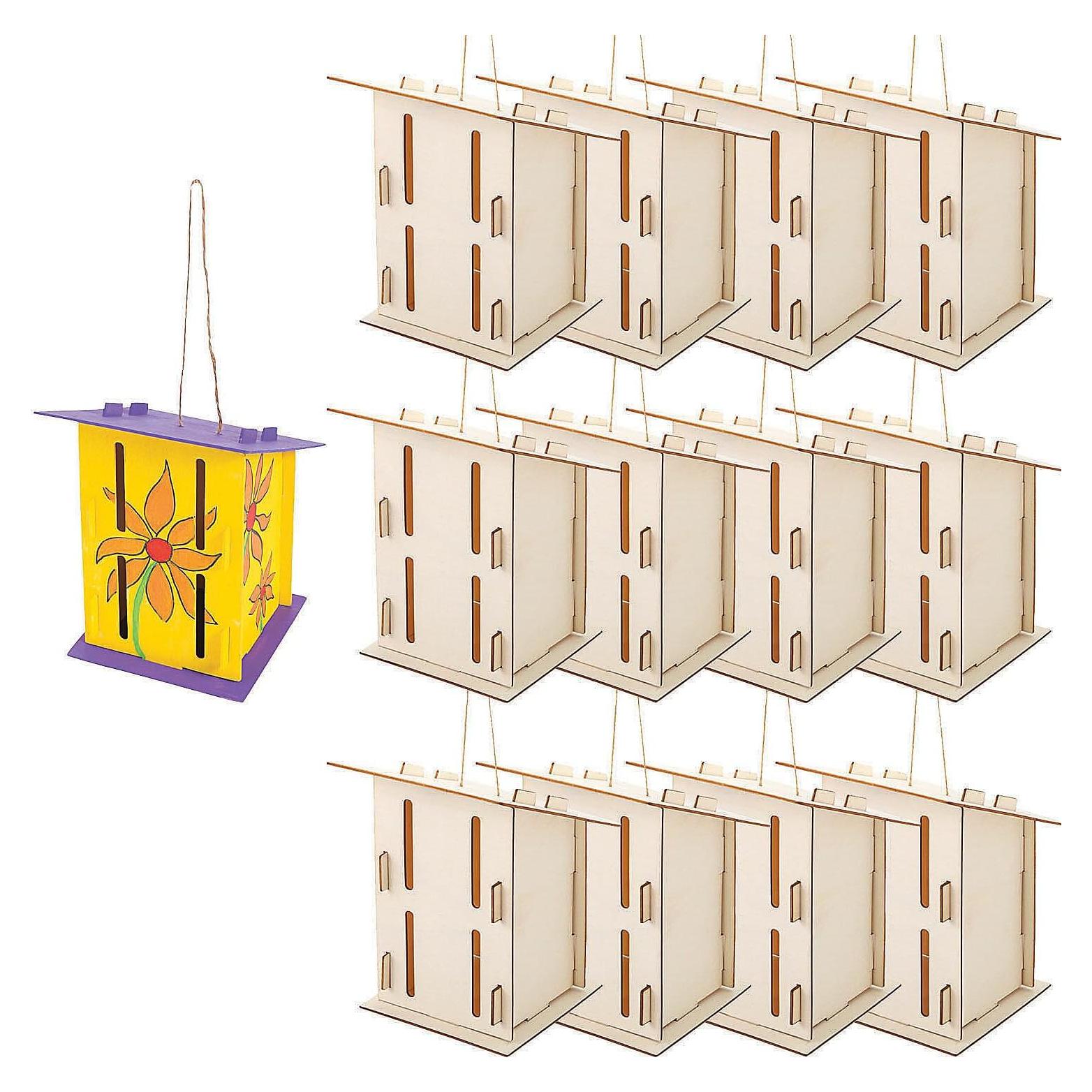 Kit de Casa de Mariposas Fun Express - 12 Piezas de Madera