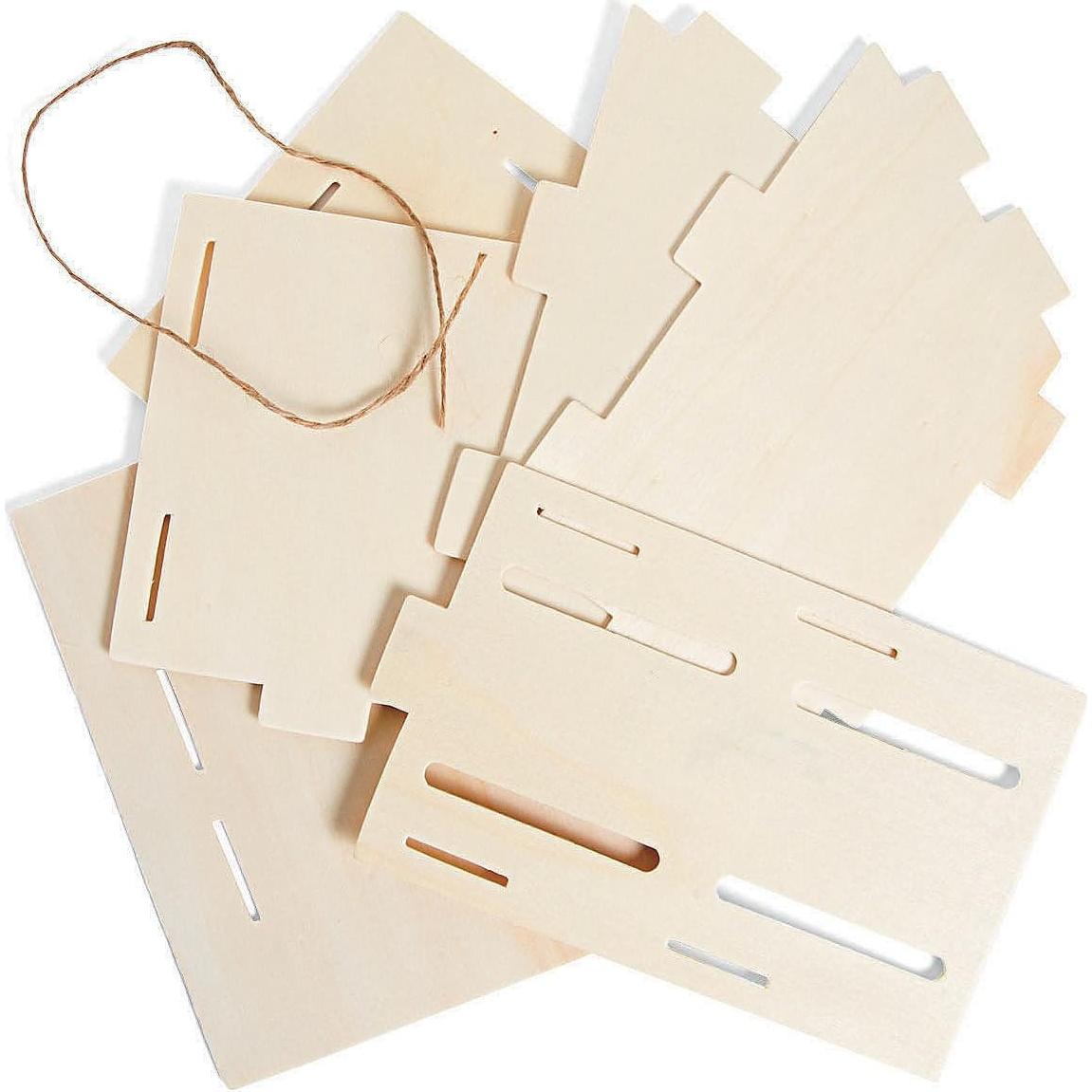 Kit de Casa de Mariposas Fun Express - 12 Piezas de Madera