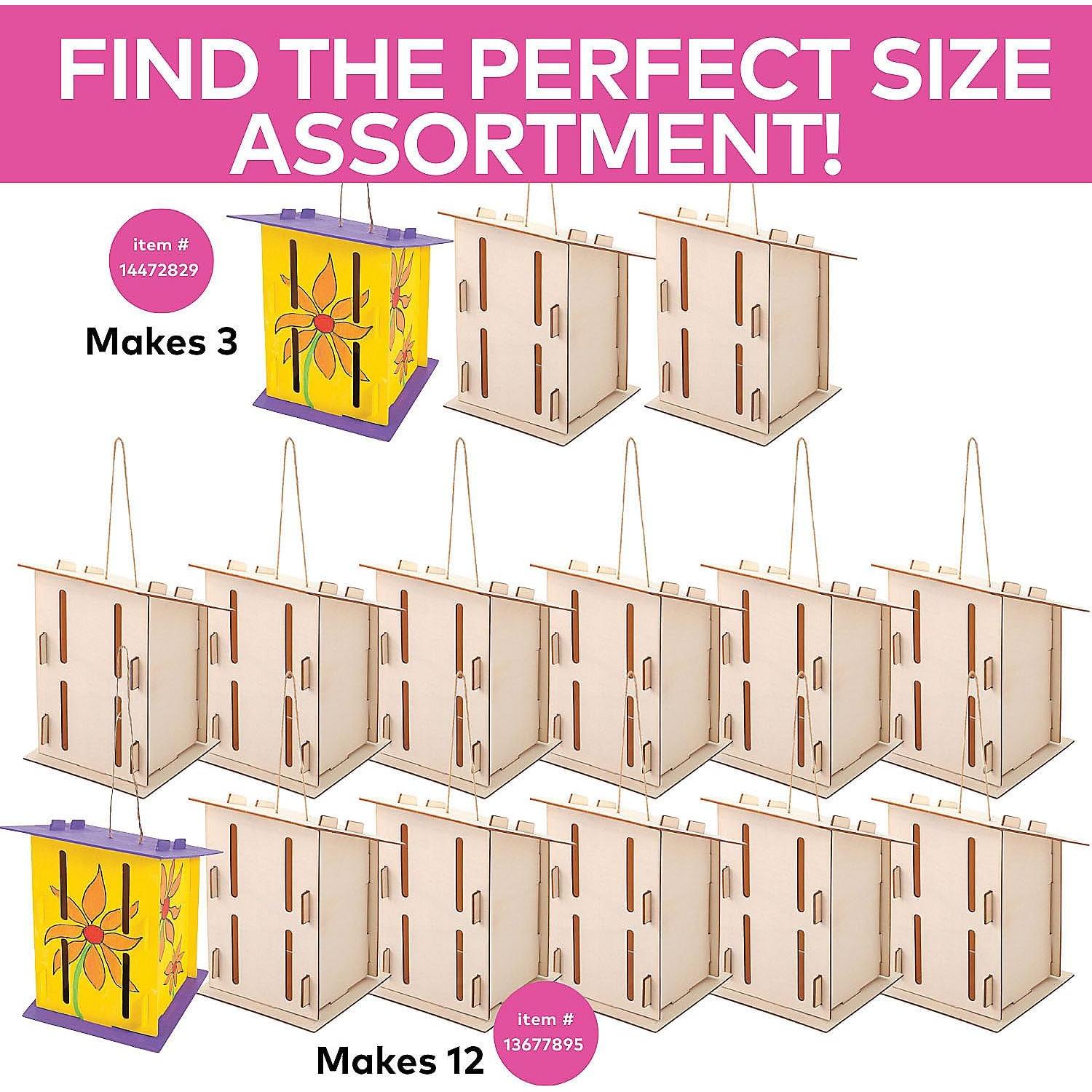 Kit de Casa de Mariposas Fun Express - 12 Piezas de Madera