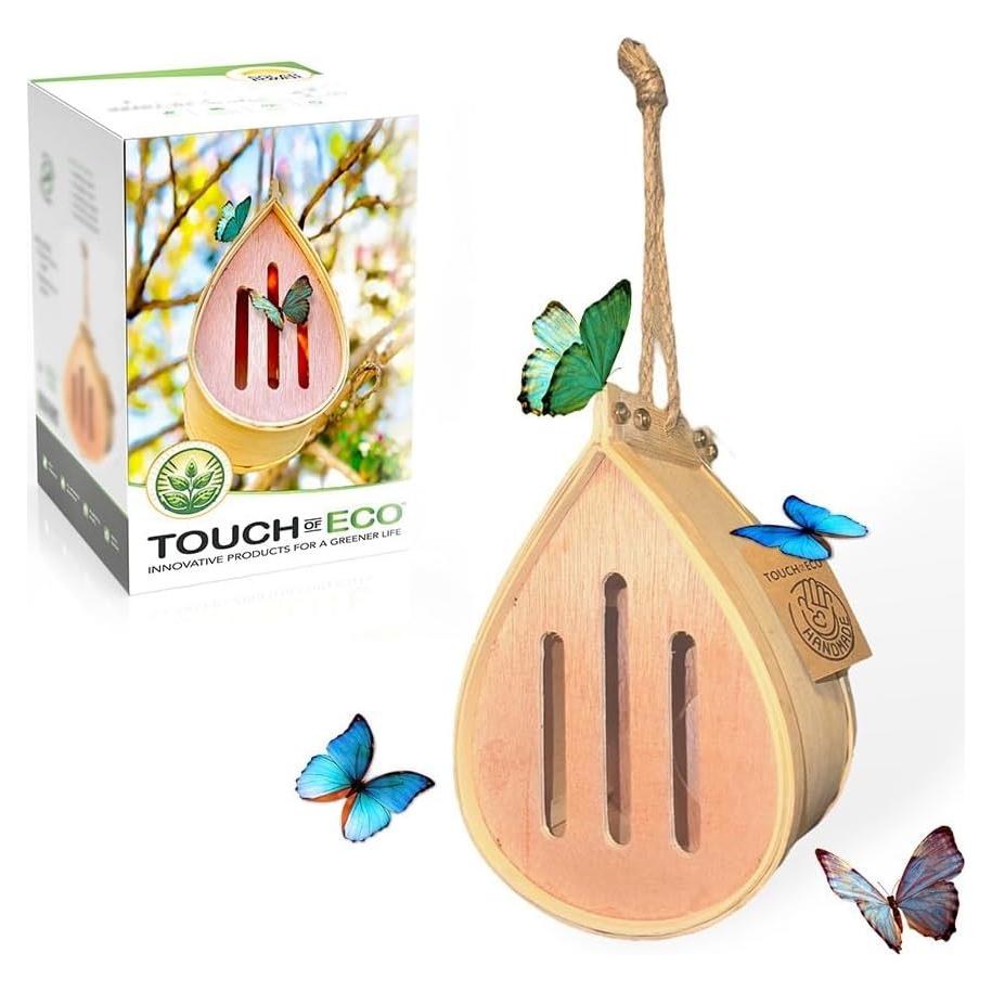 Casa de Mariposas de Madera GardeningProducts4Less 10x12.7cm