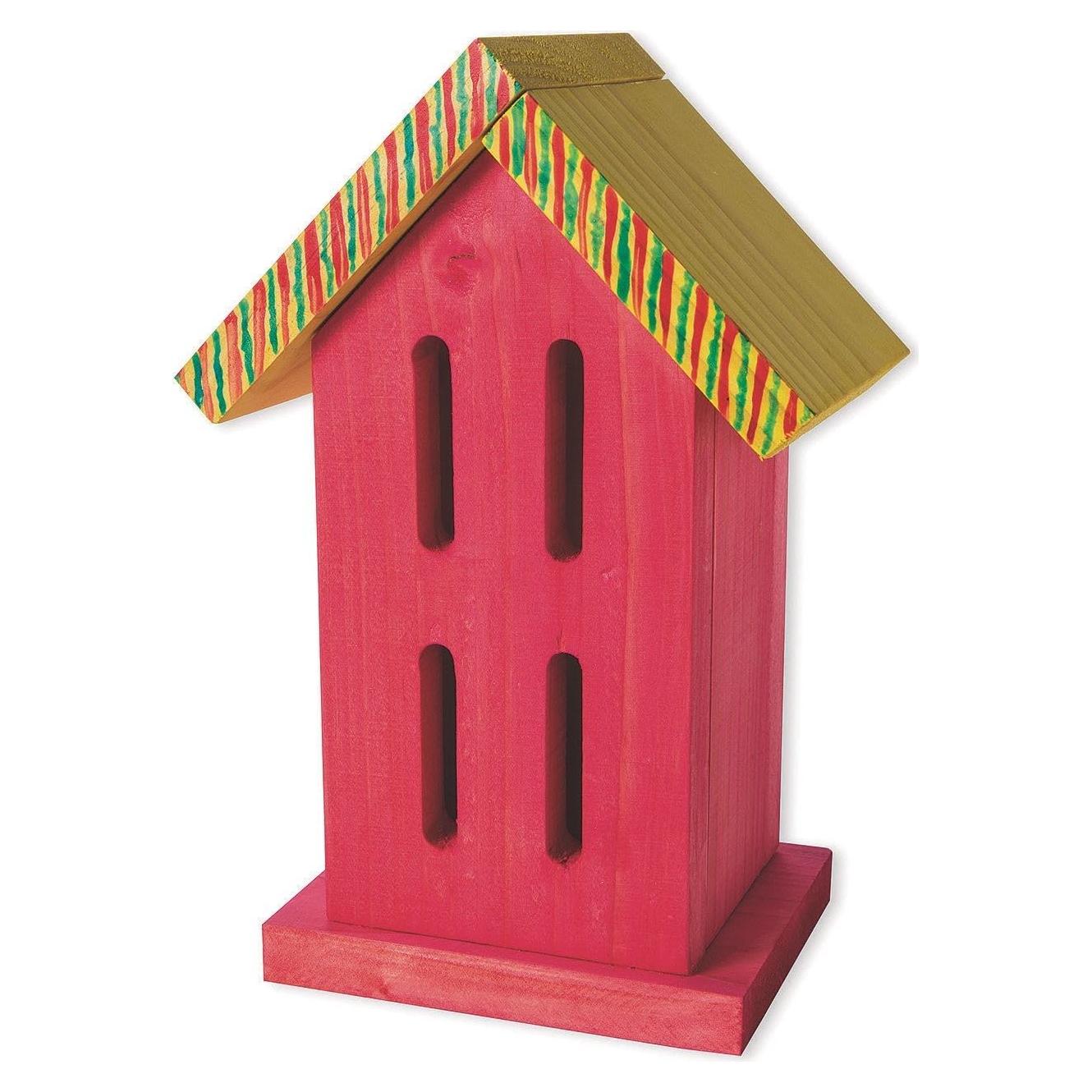 Casa de Mariposas de Madera S&S Worldwide DIY 27.31x12.7x7.62 cm